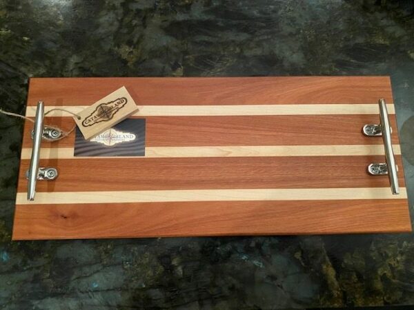 Mahogany and Hard Maple Charcuterie Board