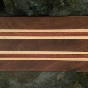 Walnut, South African Mahogany and Hard Maple Charcuterie Board