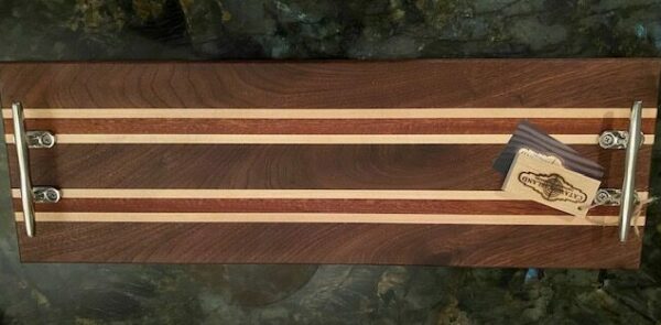 Walnut, South African Mahogany and Hard Maple Charcuterie Board