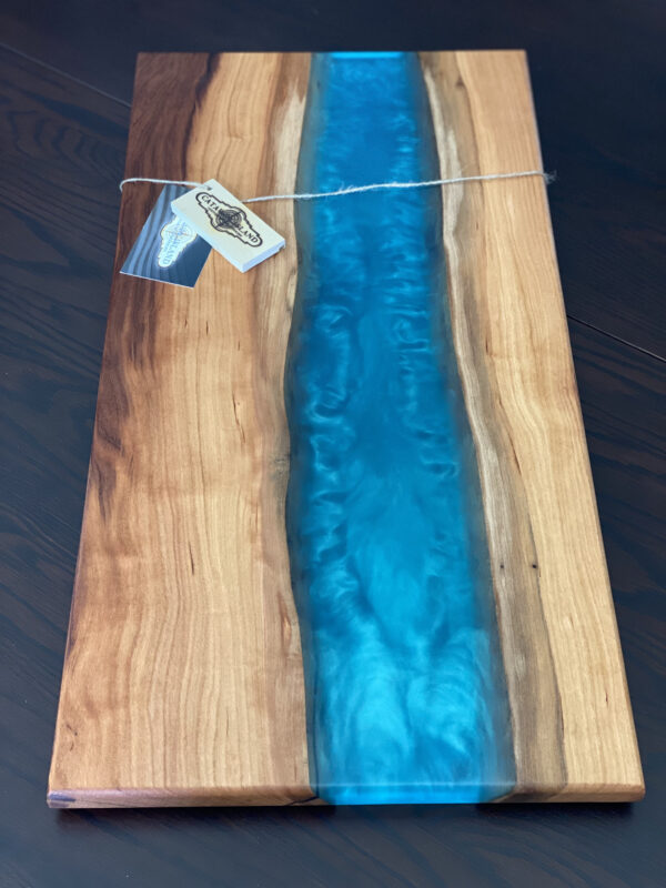 Live Edge Cherry Epoxy Charcuterie Board