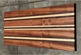 South African Mahogany, Walnut and Hard Maple Charcuterie Board