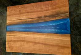 Live Edge Cherry Epoxy Charcuterie Board
