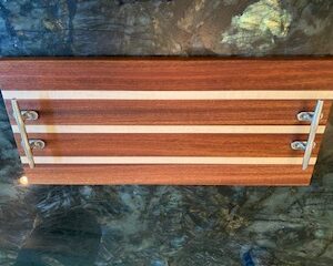 South African Mahogany and Hard Maple Charcuterie Board