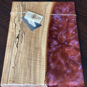 Live Edge Maple Epoxy Charcuterie Board