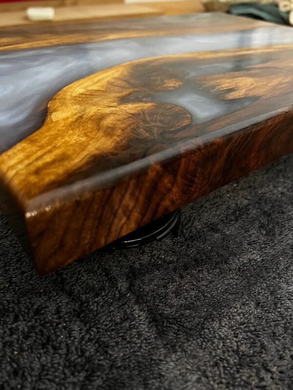 Live Edge Walnut Epoxy Charcuterie Board - Image 5