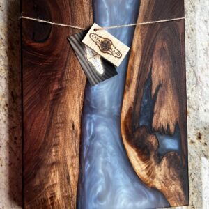 Live Edge Walnut Epoxy Charcuterie Board